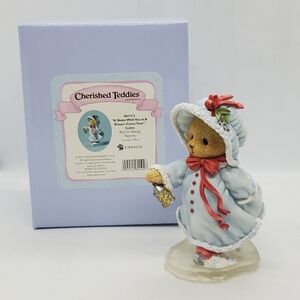 2015 Cherished Teddies ANALISE CHRISTMAS FIGURINE 4047374 LIMITED RARE skate NEW